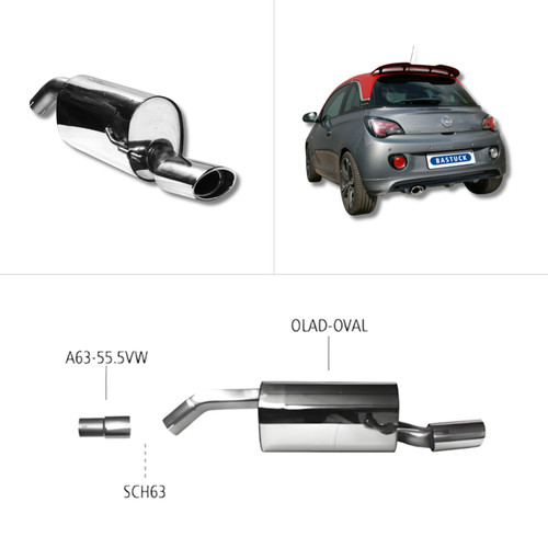Bastuck sportauspuff opel - bastuck,