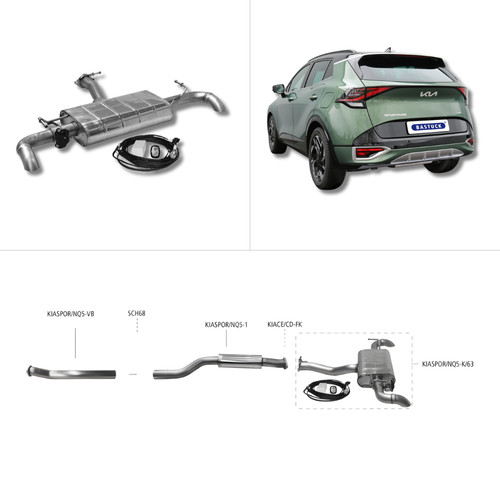 Bastuck komplettanlage kia - -,