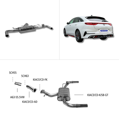 Bastuck sportauspuff kia - bastuck,