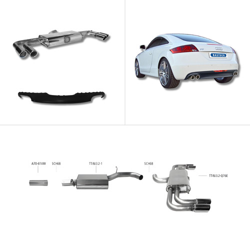 Bastuck komplettanlage audi - komplettanlage,