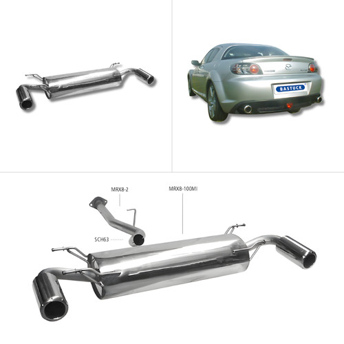 Bastuck komplettanlage mazda - komplettanlage,