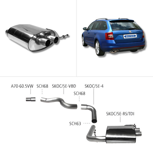Bastuck sportauspuff skoda - -,