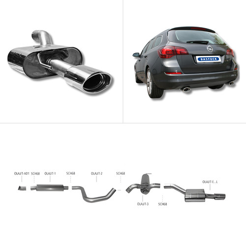 Bastuck komplettanlage opel - bastuck,