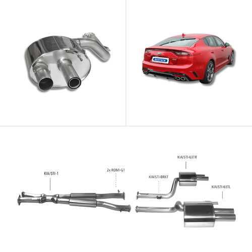 Bastuck komplettanlage kia - bastuck,