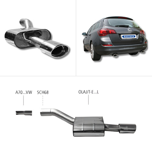 Bastuck sportauspuff opel - sportauspuff,