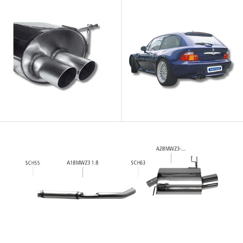 Bastuck komplettanlage 95 98 - -, 95-98