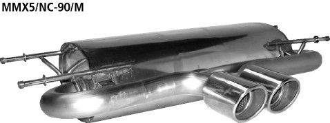 Bastuck sportauspuff mittig - bastuck,