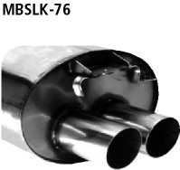 Bastuck edelstahl sportauspuff - edelstahl,
