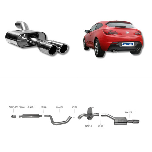 Bastuck komplettanlage opel - bastuck,
